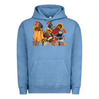 Pigment Pebble Blue tis' the season Urban Hoodie - MaliasSmallBusiness