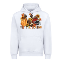 White tis' the season Urban Hoodie - MaliasSmallBusiness