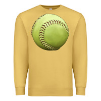 Antique Gold softball ball Premium Sweatshirt - JahusDesignShop