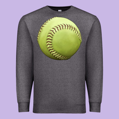 Softball Ball Premium Sweatshirt Designed By Jahusdesignshop