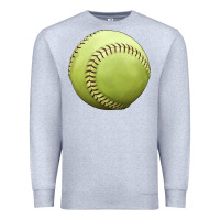 Heather Grey softball ball Premium Sweatshirt - JahusDesignShop