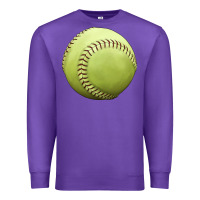 Purple softball ball Premium Sweatshirt - JahusDesignShop