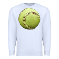 White softball ball Premium Sweatshirt - JahusDesignShop