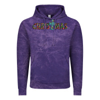 Cloud Purple christmas cross Vintage Hoodie - AdoDesignShop