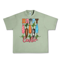 Oil Green Happy Easter Urban Heavy Tee - RanaPortraitStore