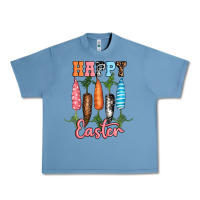Pebble Blue Happy Easter Urban Heavy Tee - RanaPortraitStore