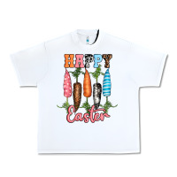 White Happy Easter Urban Heavy Tee - RanaPortraitStore