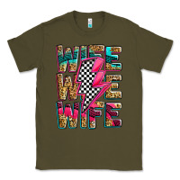 Army Green race wife wife wife lightningbolt Classic Tee - Zillion Design Studio