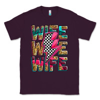 Plum race wife wife wife lightningbolt Classic Tee - Zillion Design Studio