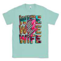 Seafoam race wife wife wife lightningbolt Classic Tee - Zillion Design Studio