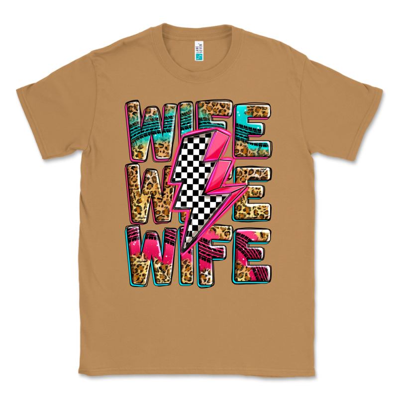 Race Wife Wife Wife Lightningbolt Classic Tee by Zillion Design Studio | Teevron