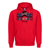 Red mom autism Zipper Hoodie - SublimationCraftShop
