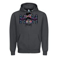 Smoke mom autism Zipper Hoodie - SublimationCraftShop