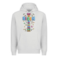 Dove Grey he is risen cross Premium Hoodie - MaliasSmallBusiness