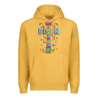 Mustard he is risen cross Premium Hoodie - MaliasSmallBusiness