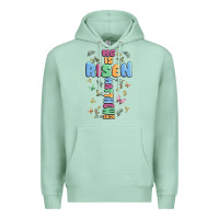 Seafoam he is risen cross Premium Hoodie - MaliasSmallBusiness