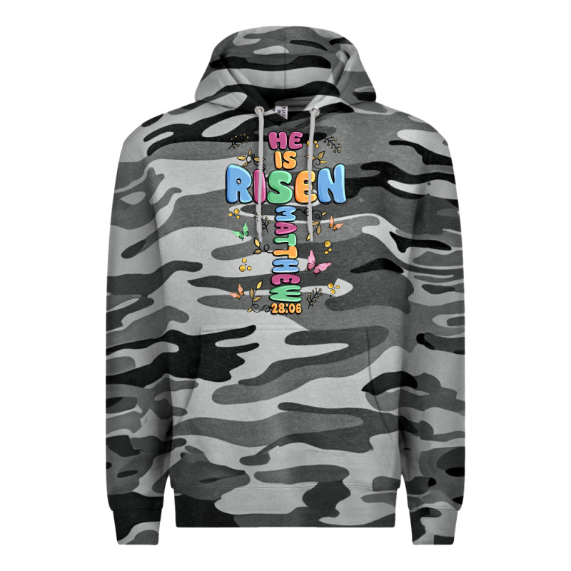 He Is Risen Cross Premium Hoodie by MaliasSmallBusiness | Teevron
