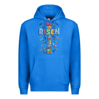 True Royal he is risen cross Premium Hoodie - MaliasSmallBusiness