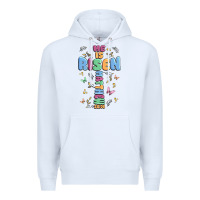 White he is risen cross Premium Hoodie - MaliasSmallBusiness