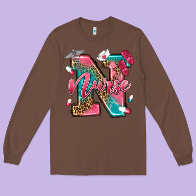 Western Nurse Long Sleeve Tee Designed By Texasbilliewilder