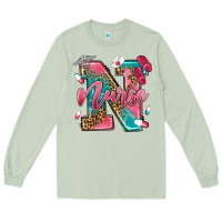 Matcha western nurse Long Sleeve Tee - texasbilliewilder