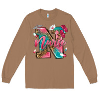 Toasted Coconut western nurse Long Sleeve Tee - texasbilliewilder