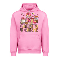 Fuchsia Pink cafecito y chisme Urban Hoodie - MaliasSmallBusiness