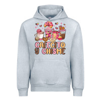 Heather Grey cafecito y chisme Urban Hoodie - MaliasSmallBusiness
