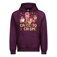 Mauve Wine cafecito y chisme Urban Hoodie - MaliasSmallBusiness