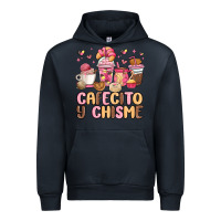 Navy cafecito y chisme Urban Hoodie - MaliasSmallBusiness