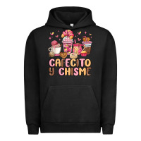Pigment Black cafecito y chisme Urban Hoodie - MaliasSmallBusiness