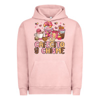 Pigment Salmon cafecito y chisme Urban Hoodie - MaliasSmallBusiness