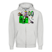 Dove Grey boo drink Zipper Hoodie - CowhideDigitalArt