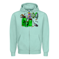 Seafoam boo drink Zipper Hoodie - CowhideDigitalArt