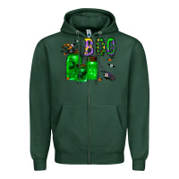 Sports Green boo drink Zipper Hoodie - CowhideDigitalArt
