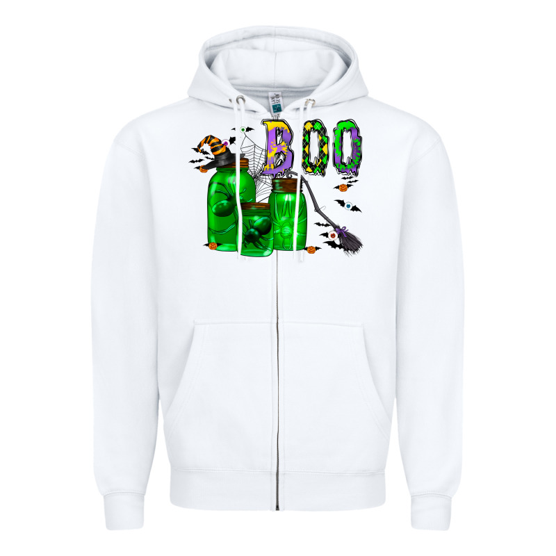 Boo Drink Zipper Hoodie by CowhideDigitalArt | Teevron