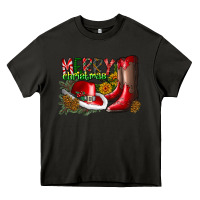 Asphalt cowboy merry christmas Heavy Core Tee - CowhideDigitalArt