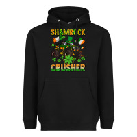 Black shamrocks crusher monster truck with shamrocks Heavyweight Hoodie - AdoDesignShop