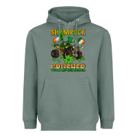 Sage shamrocks crusher monster truck with shamrocks Heavyweight Hoodie - AdoDesignShop