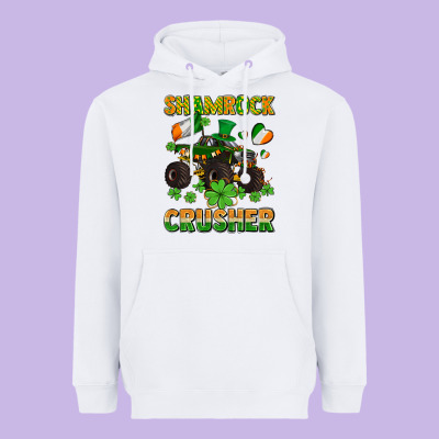 Shamrocks Crusher Monster Truck With Shamrocks Heavyweight Hoodie Designed By Adodesignshop