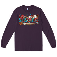 Plum sister baseball Long Sleeve Tee - Zillion Design Studio