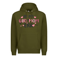 Army Green in my girl mom era Premium Hoodie - MaliasSmallBusiness