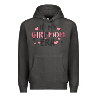 Charcoal Heather in my girl mom era Premium Hoodie - MaliasSmallBusiness