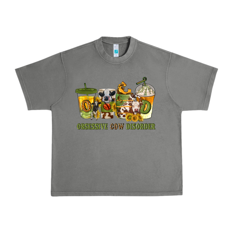 Obsessive Cow Disorder Coffee Cups Urban Heavy Tee by texasbilliewilder | Teevron