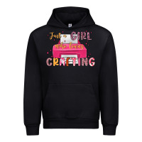 Black just a girl who loves crafting Urban Hoodie - MaliasSmallBusiness