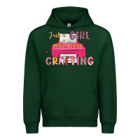 Forest Green just a girl who loves crafting Urban Hoodie - MaliasSmallBusiness