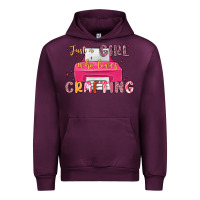 Mauve Wine just a girl who loves crafting Urban Hoodie - MaliasSmallBusiness