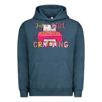 Pigment Midnight Navy just a girl who loves crafting Urban Hoodie - MaliasSmallBusiness