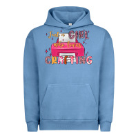 Pigment Pebble Blue just a girl who loves crafting Urban Hoodie - MaliasSmallBusiness