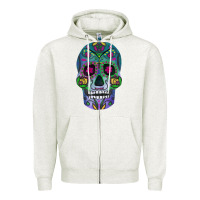 Sugar Skull Zipper Hoodie | Teevron